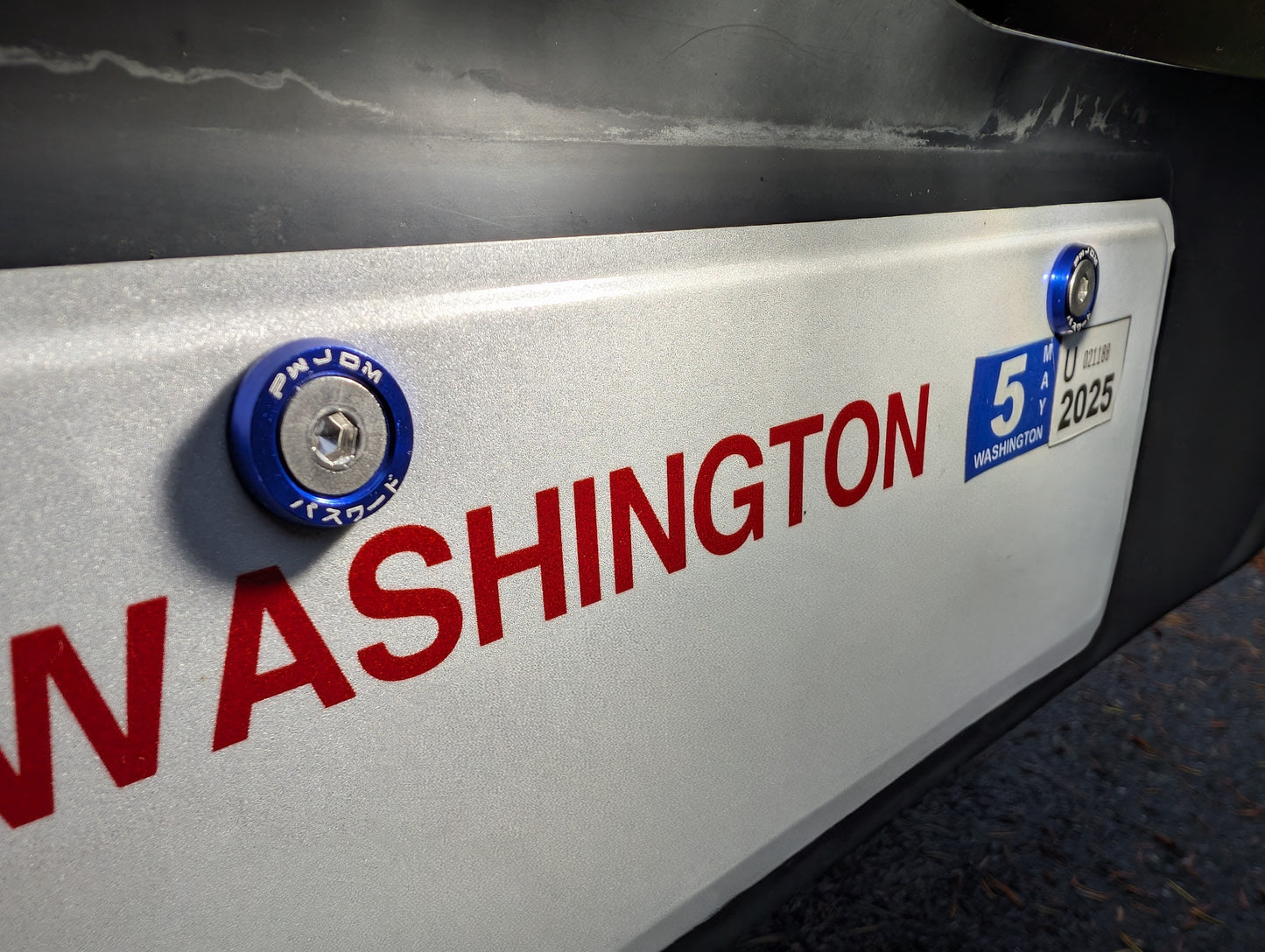 JDM to USDM Aluminum License Plate Adapter