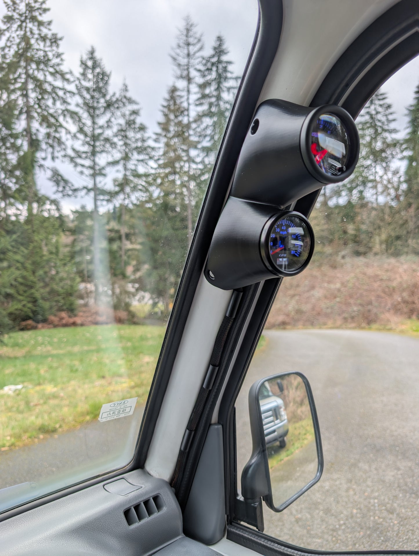Subaru Sambar A-Pillar 52mm (2") Double Gauge Pod Kit KS4/KS3/KV4/KV3